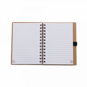 Bloco Capa Dura Kraft Miolo Pautado – Bx.00021