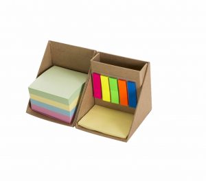 Cubo De Anotações, Kraft, Post-It, Suporte Para Caneta – Bx.61521
