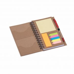 Bloco De Anotações Kraft Pautado, Caneta – Fb.8538.Nr
