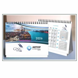 Calendário De Mesa Personalizado Premium Grande