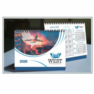 Calendário De Mesa Personalizado Premium Grande