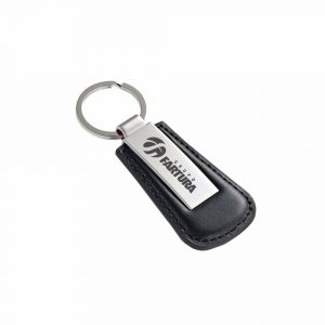 Chaveiro Inox Couro Sintético Preto – Sp.17139