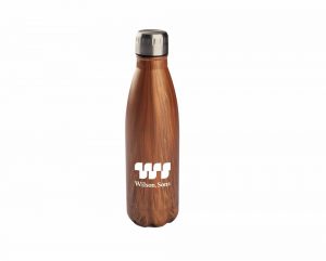 Garrafa Inox, 750 Ml, Textura Imitando Madeira – As.m.0064.Ag