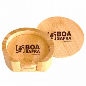Jogo Porta Copos Bambu, 6 Peças – Ok.95420