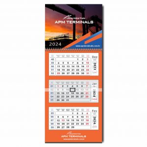 Calendário De Parede Personalizado Europeu 3 Estágios