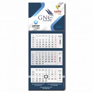 Calendário De Parede Personalizado Europeu 3 Estágios