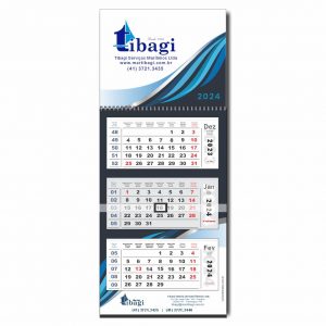 Calendário De Parede Personalizado Europeu 3 Estágios