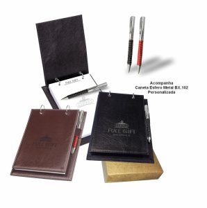 Porta Bloco Executivo Premium Couro Sintético – In.0851