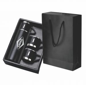 Garrafa Térmica, Inox, 500 Ml, 3 Canecas – As.001.Cgk
