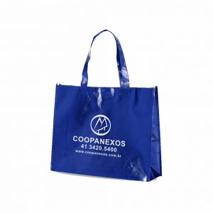 Sacola Tnt Metalizada, Revestimento Laminado, Alças Longas – Bx.73581-G