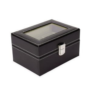 Porta-Relógios Personalizado Com 3 Compartimentos