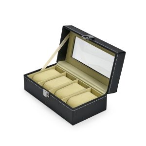Porta-Relógios Personalizado Com 4 Compartimentos