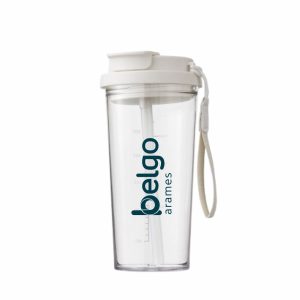 – Copo Plástico, 600 Ml, Tampa Rosqueável, Alça Para Transporte – Bx.71420-A