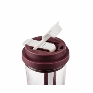 – Copo Plástico, 600 Ml, Tampa Rosqueável, Alça Para Transporte – Bx.71420-A