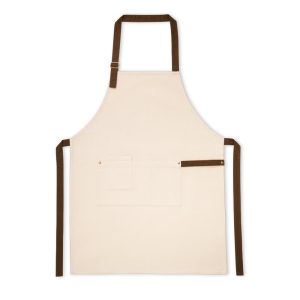 Avental Personalizado 100% Algodão Canvas Com 3 Bolsos