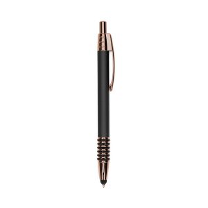 Caneta De Metal Touch Cobre Personalizada Com Grip Emborrachado