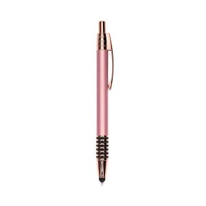 Caneta De Metal Touch Cobre Personalizada Com Grip Emborrachado