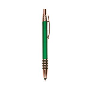 Caneta De Metal Touch Cobre Personalizada Com Grip Emborrachado