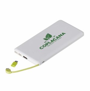 Power Bank Personalizado 10000Mah Com Indicador Led
