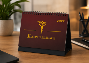 Calendário de mesa personalizado