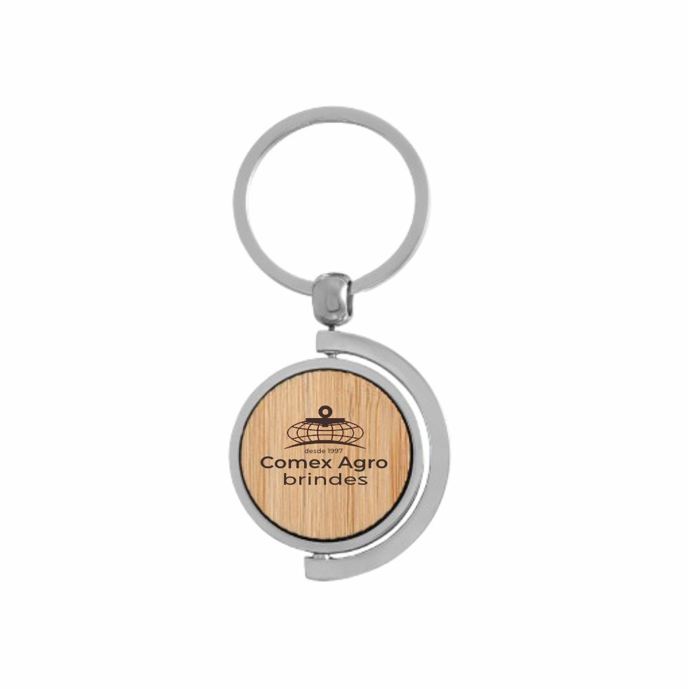 CHAVEIRO INOX BAMBU, GIRATÓRIO
