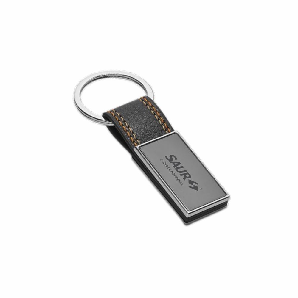 CHAVEIRO METAL, COURO SINTÉTICO